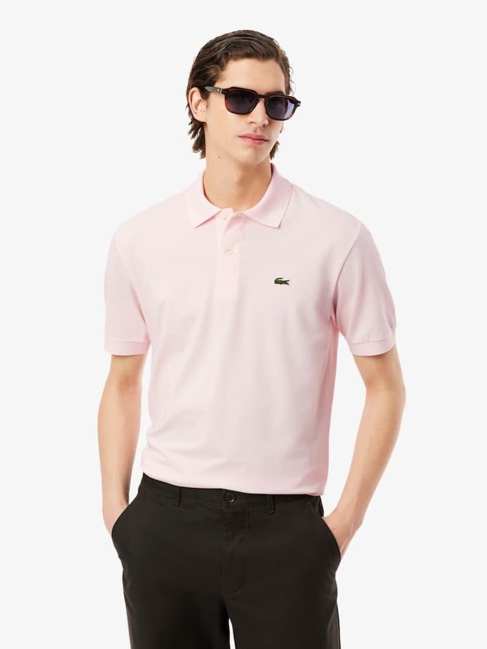 Nwt L.12 12- Classic Fit Lacoste Men's Light Pink Classic Piqué Polo